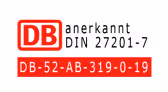 Zertifikat DIN 27201-7 Inspektionsbescheinigung Bahn